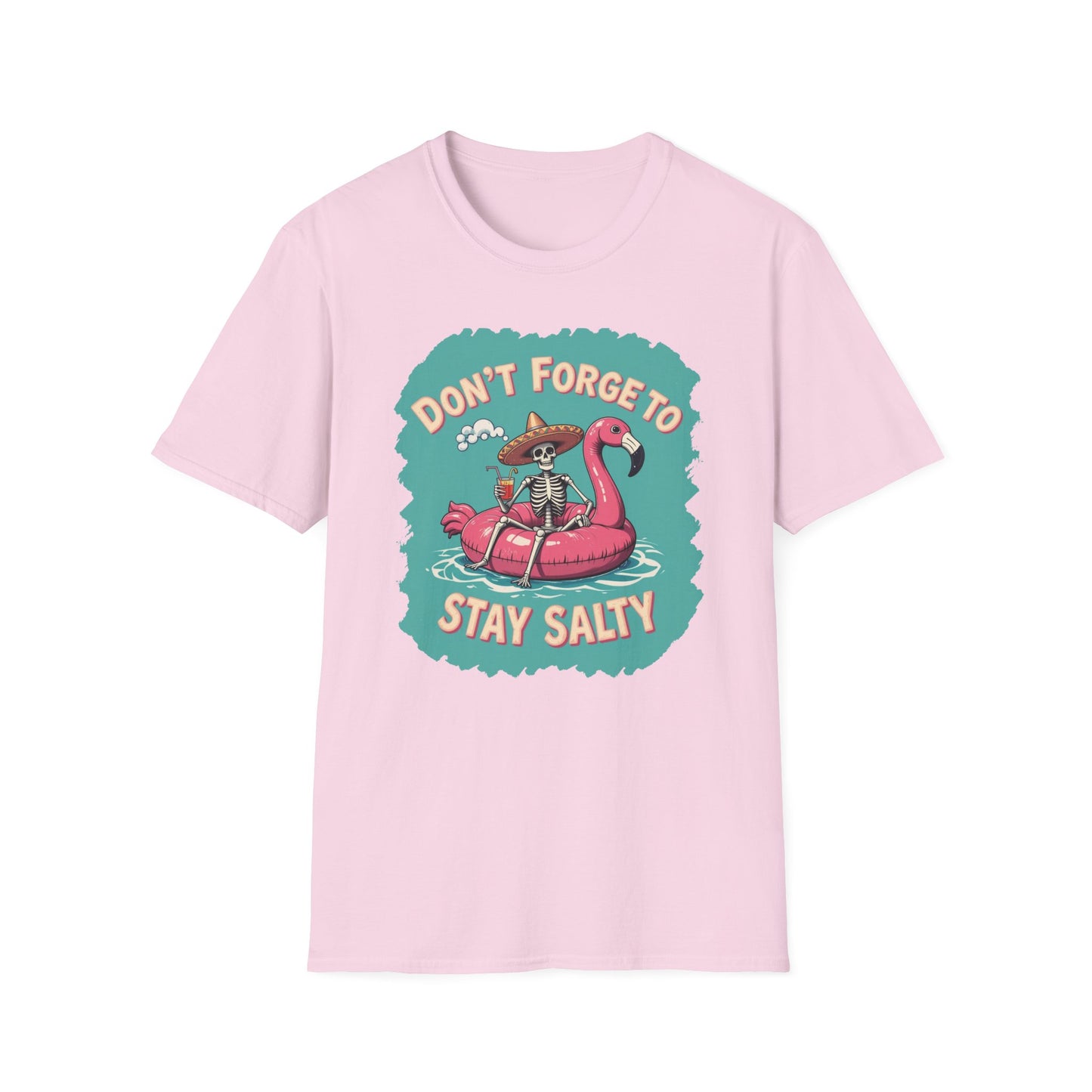Don't Forget to Stay Salty Shirt, Salty Skeleton Shirt, Beach Shirt, Stay Salty T-Shirt, Shirts for Women, Holiday Shirt, Inspirational Gift