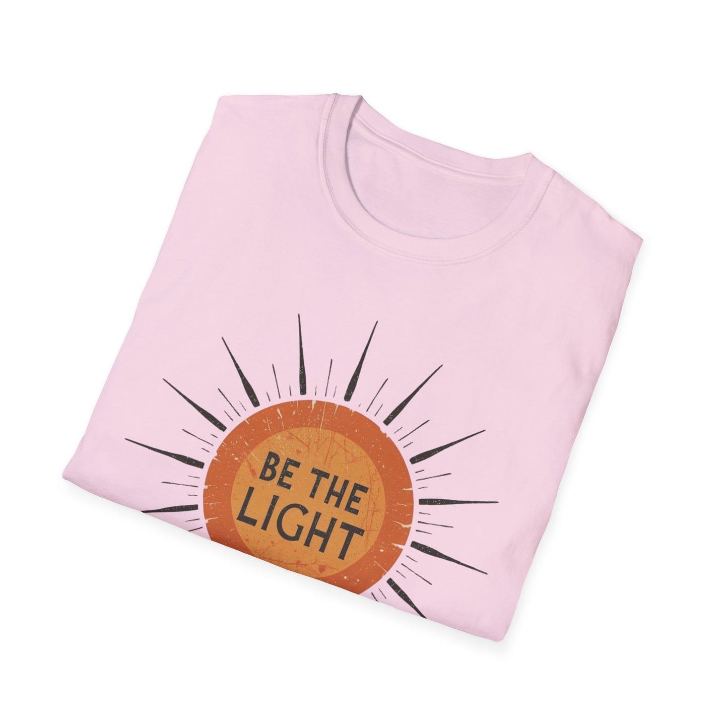 Be the Light T-Shirt, Sun Shirt, Christian Shirt, Shirt for Women Gift for Her, Boho Sun Celestial Religious Graphic Tee, Inspirational Gift