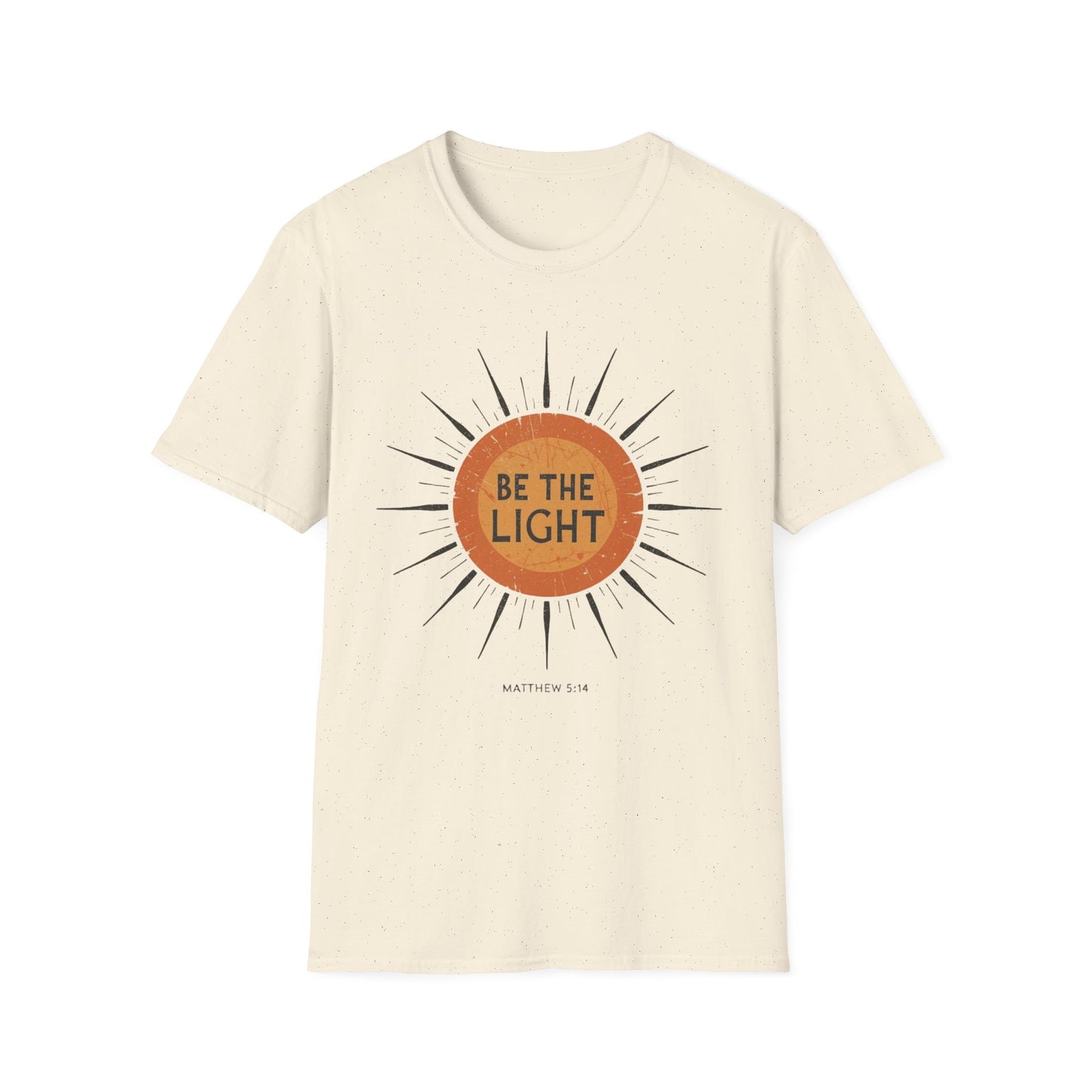 Be the Light T-Shirt, Sun Shirt, Christian Shirt, Shirt for Women Gift for Her, Boho Sun Celestial Religious Graphic Tee, Inspirational Gift