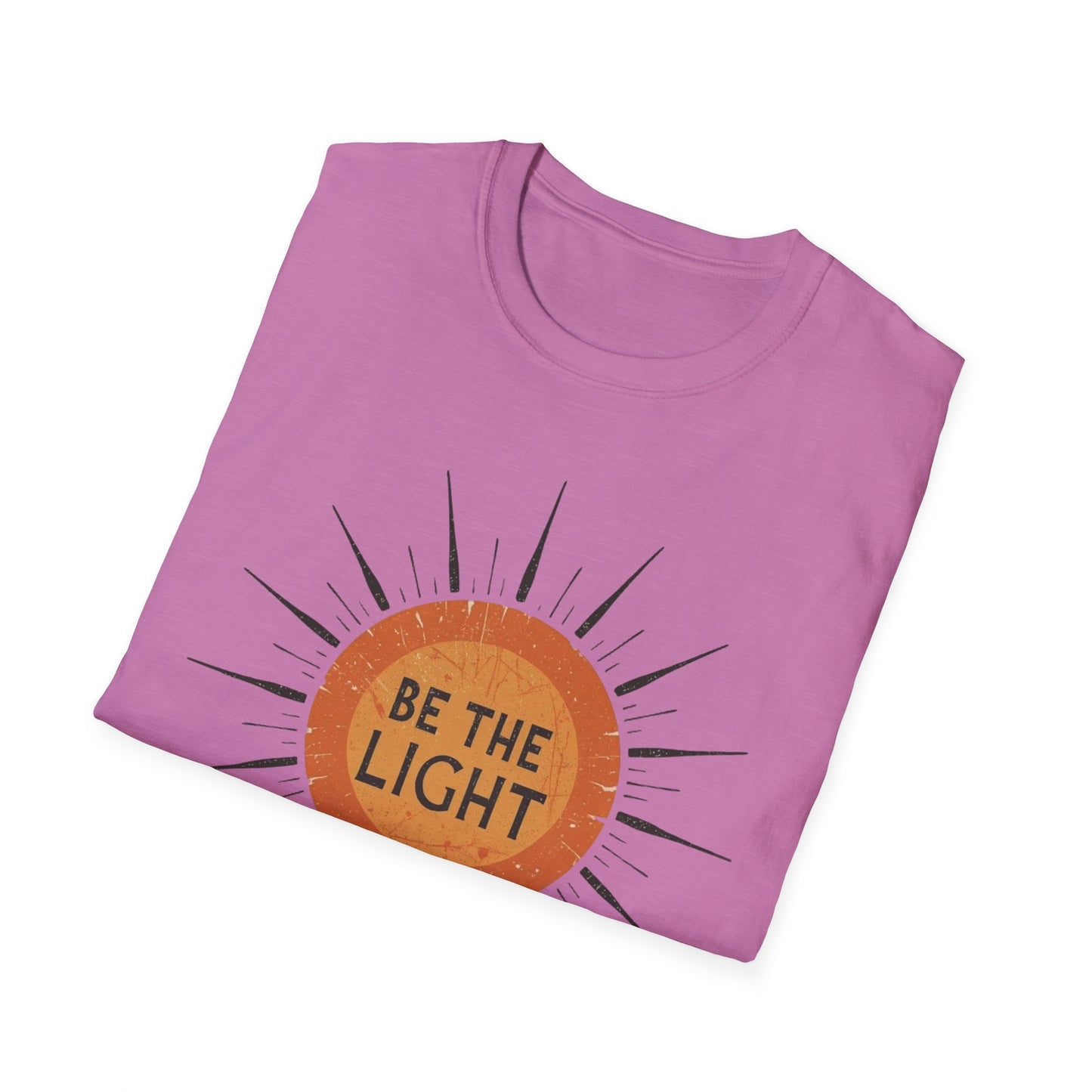 Be the Light T-Shirt, Sun Shirt, Christian Shirt, Shirt for Women Gift for Her, Boho Sun Celestial Religious Graphic Tee, Inspirational Gift