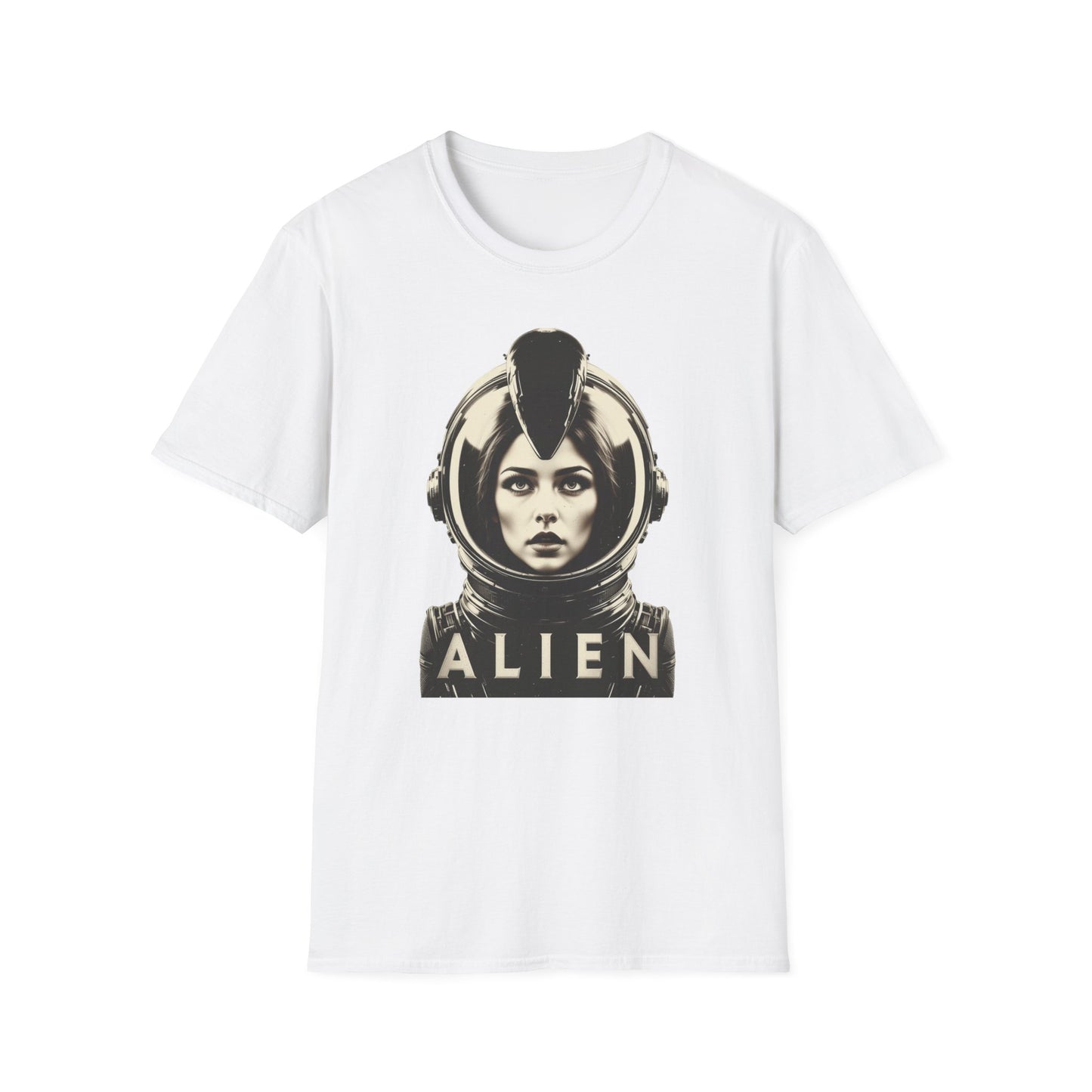 Retro Alien Graphic T-Shirt, Retro Horror Movie Shirt, Birthday Housewarming Gifts, Vintage Retro Graphic Alien T-Shirt, Inspirational Quote