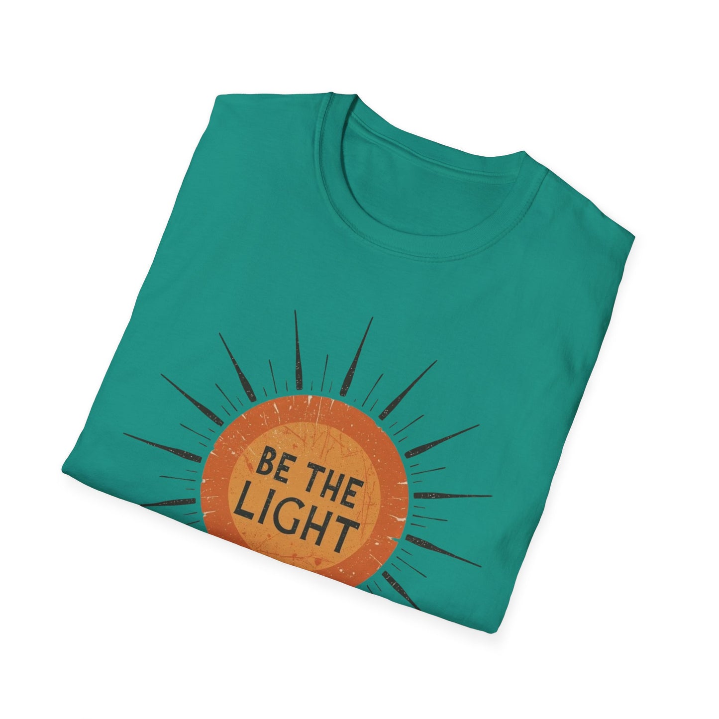 Be the Light T-Shirt, Sun Shirt, Christian Shirt, Shirt for Women Gift for Her, Boho Sun Celestial Religious Graphic Tee, Inspirational Gift