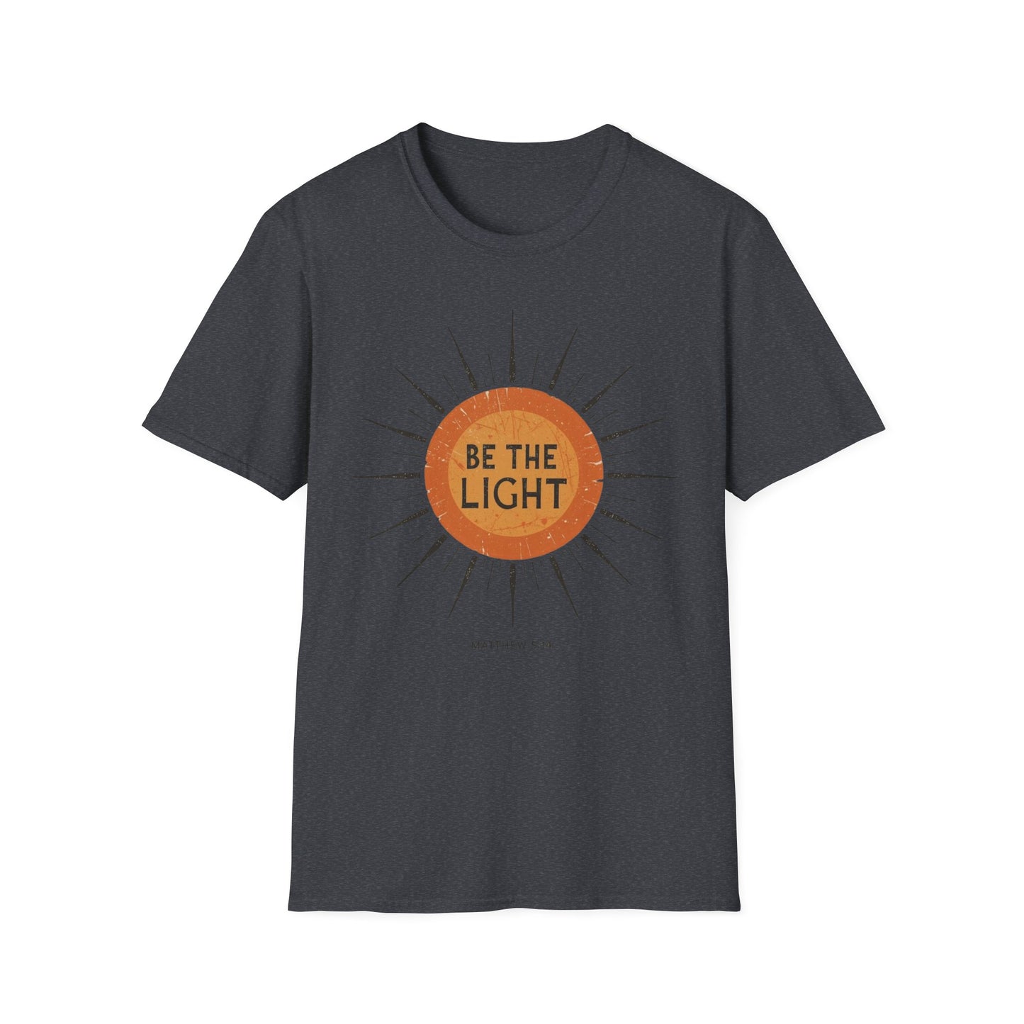 Be the Light T-Shirt, Sun Shirt, Christian Shirt, Shirt for Women Gift for Her, Boho Sun Celestial Religious Graphic Tee, Inspirational Gift