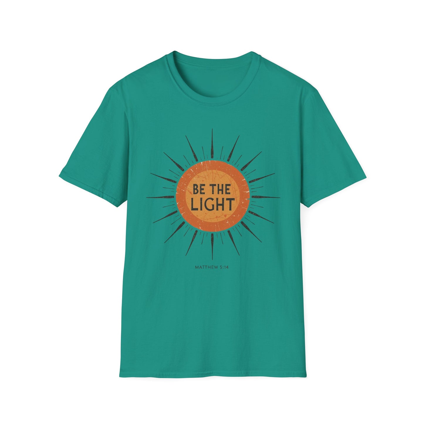 Be the Light T-Shirt, Sun Shirt, Christian Shirt, Shirt for Women Gift for Her, Boho Sun Celestial Religious Graphic Tee, Inspirational Gift