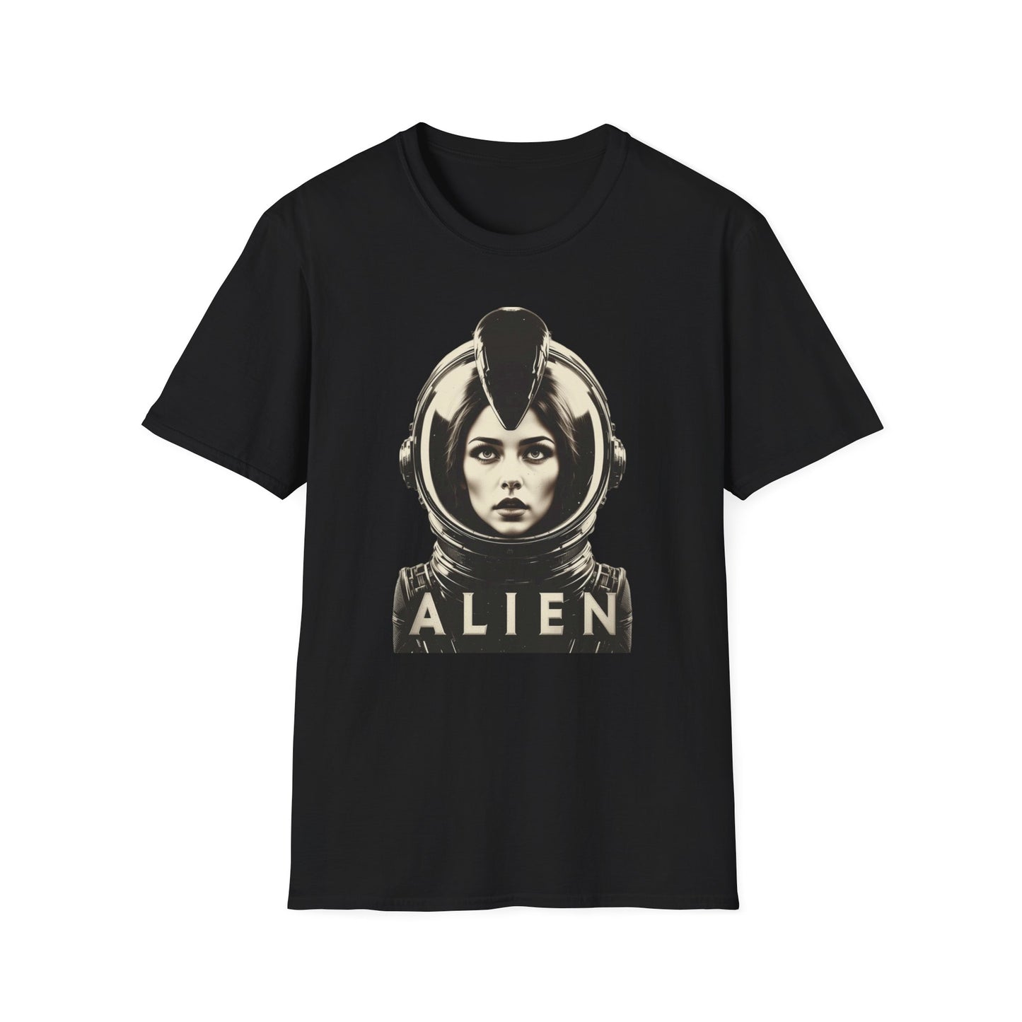 Retro Alien Graphic T-Shirt, Retro Horror Movie Shirt, Birthday Housewarming Gifts, Vintage Retro Graphic Alien T-Shirt, Inspirational Quote