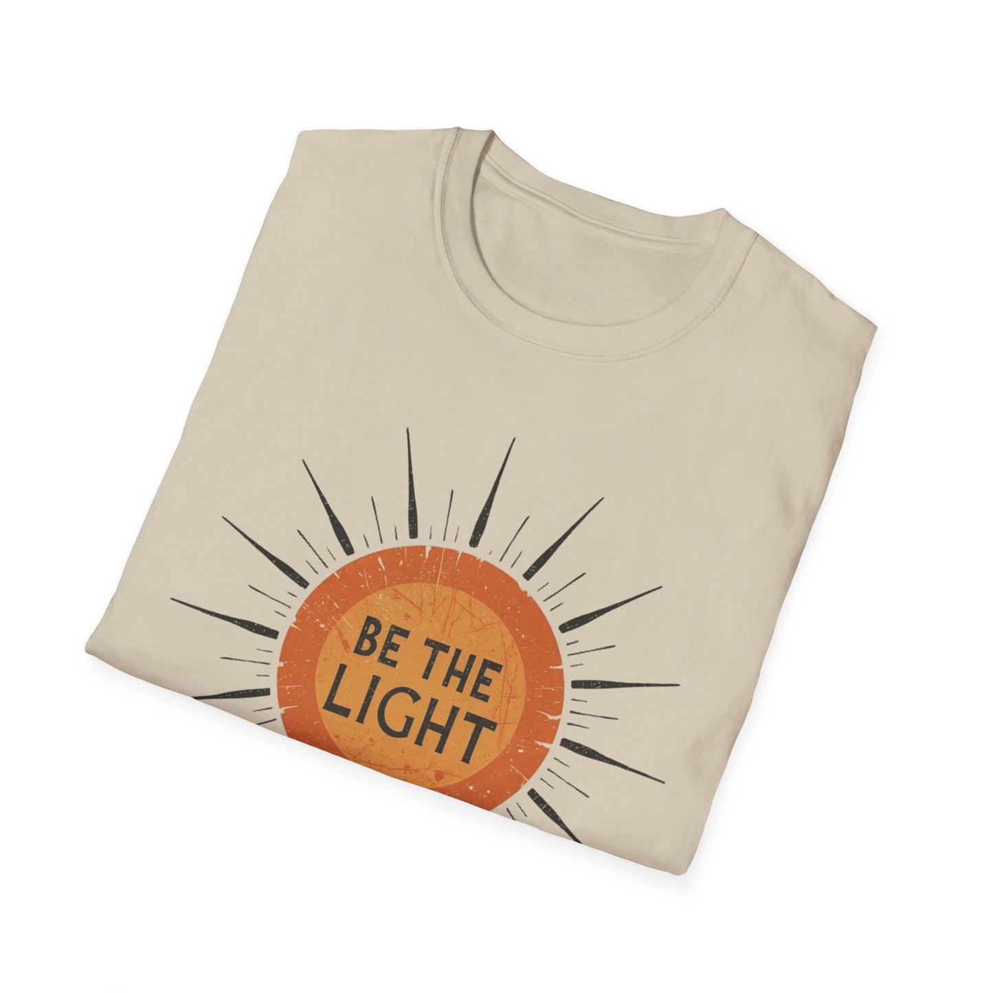 Be the Light T-Shirt, Sun Shirt, Christian Shirt, Shirt for Women Gift for Her, Boho Sun Celestial Religious Graphic Tee, Inspirational Gift