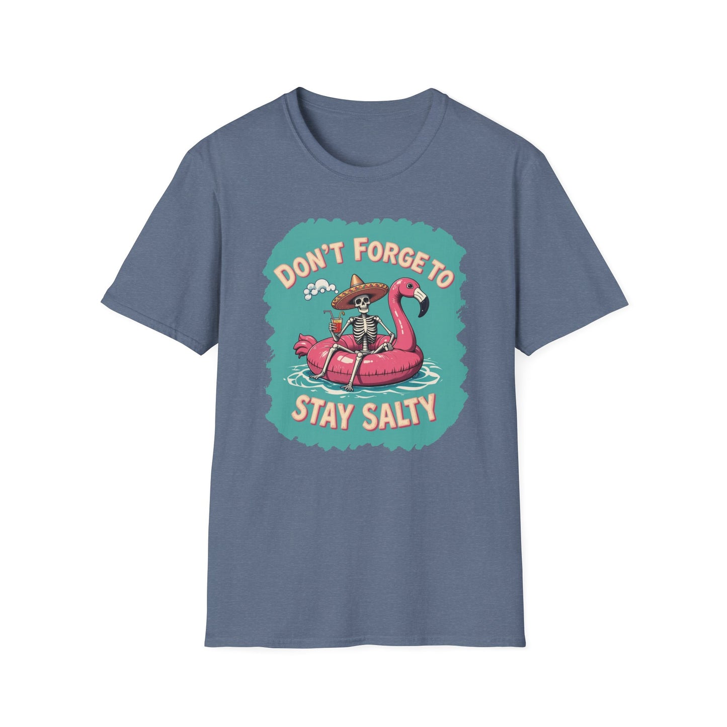 Don't Forget to Stay Salty Shirt, Salty Skeleton Shirt, Beach Shirt, Stay Salty T-Shirt, Shirts for Women, Holiday Shirt, Inspirational Gift