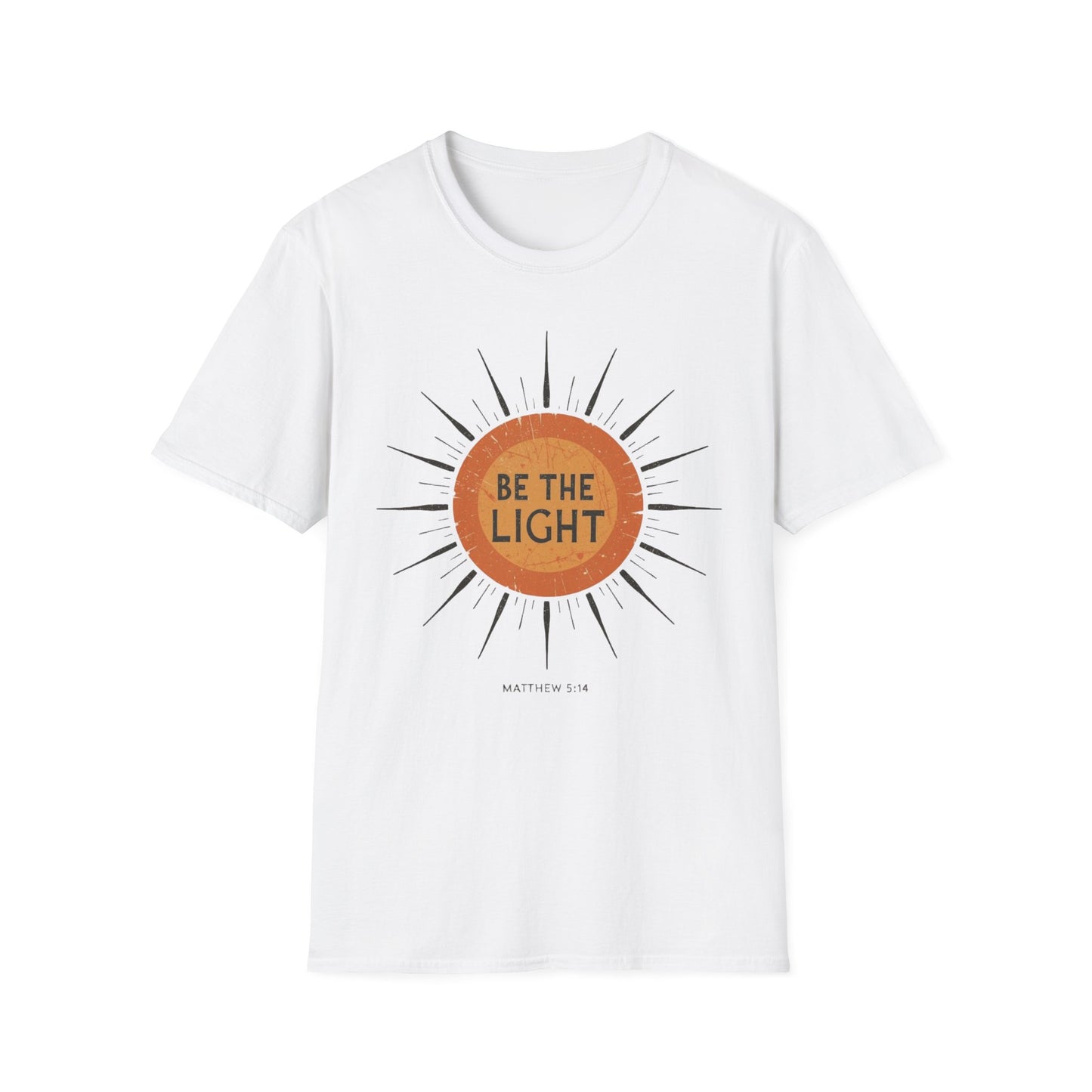 Be the Light T-Shirt, Sun Shirt, Christian Shirt, Shirt for Women Gift for Her, Boho Sun Celestial Religious Graphic Tee, Inspirational Gift