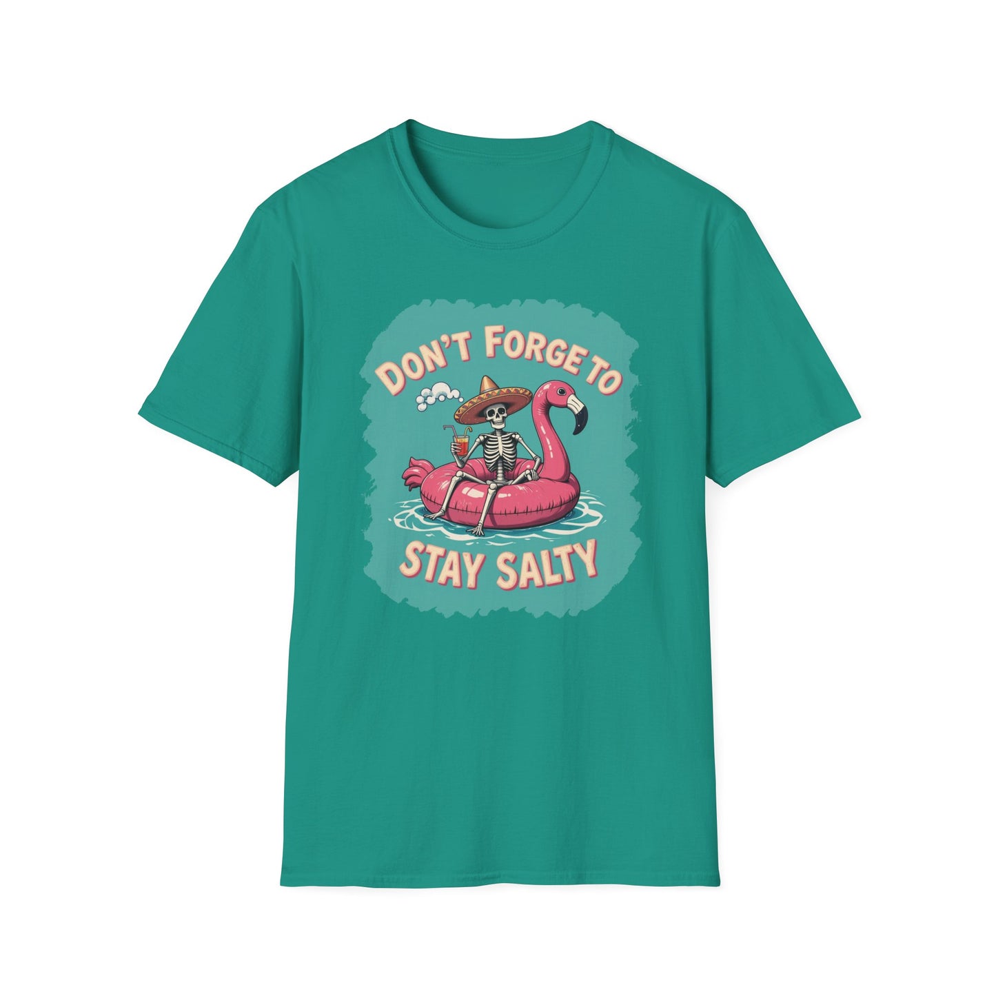 Don't Forget to Stay Salty Shirt, Salty Skeleton Shirt, Beach Shirt, Stay Salty T-Shirt, Shirts for Women, Holiday Shirt, Inspirational Gift